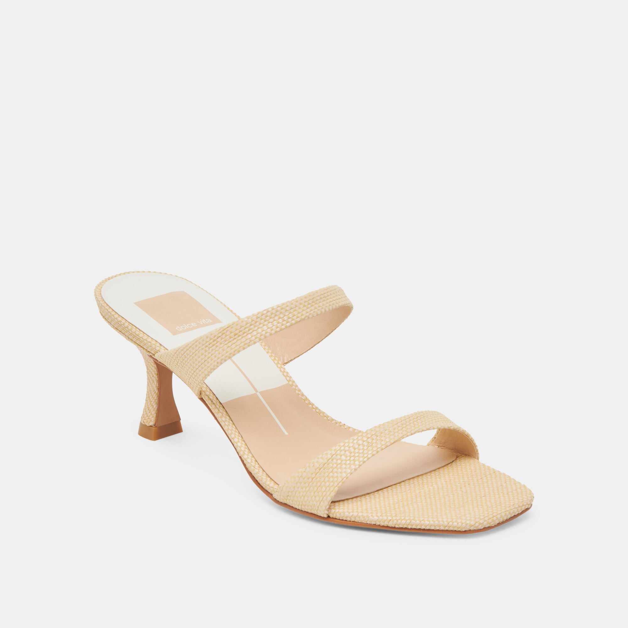 GENORA HEELS LT NATURAL WOVEN RAFFIA