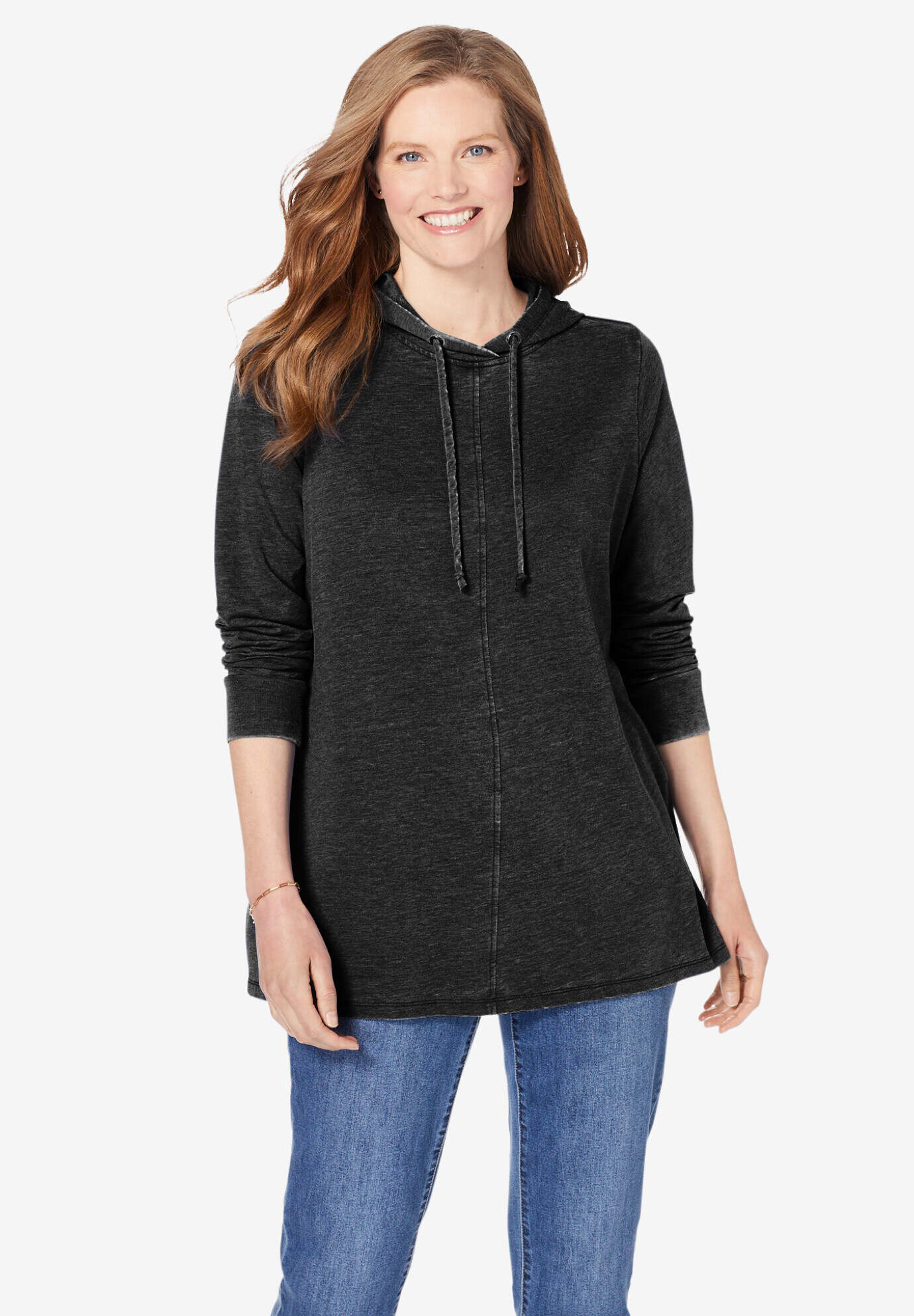 Cloud Bliss Pleat-Back Swing Sweatshirt