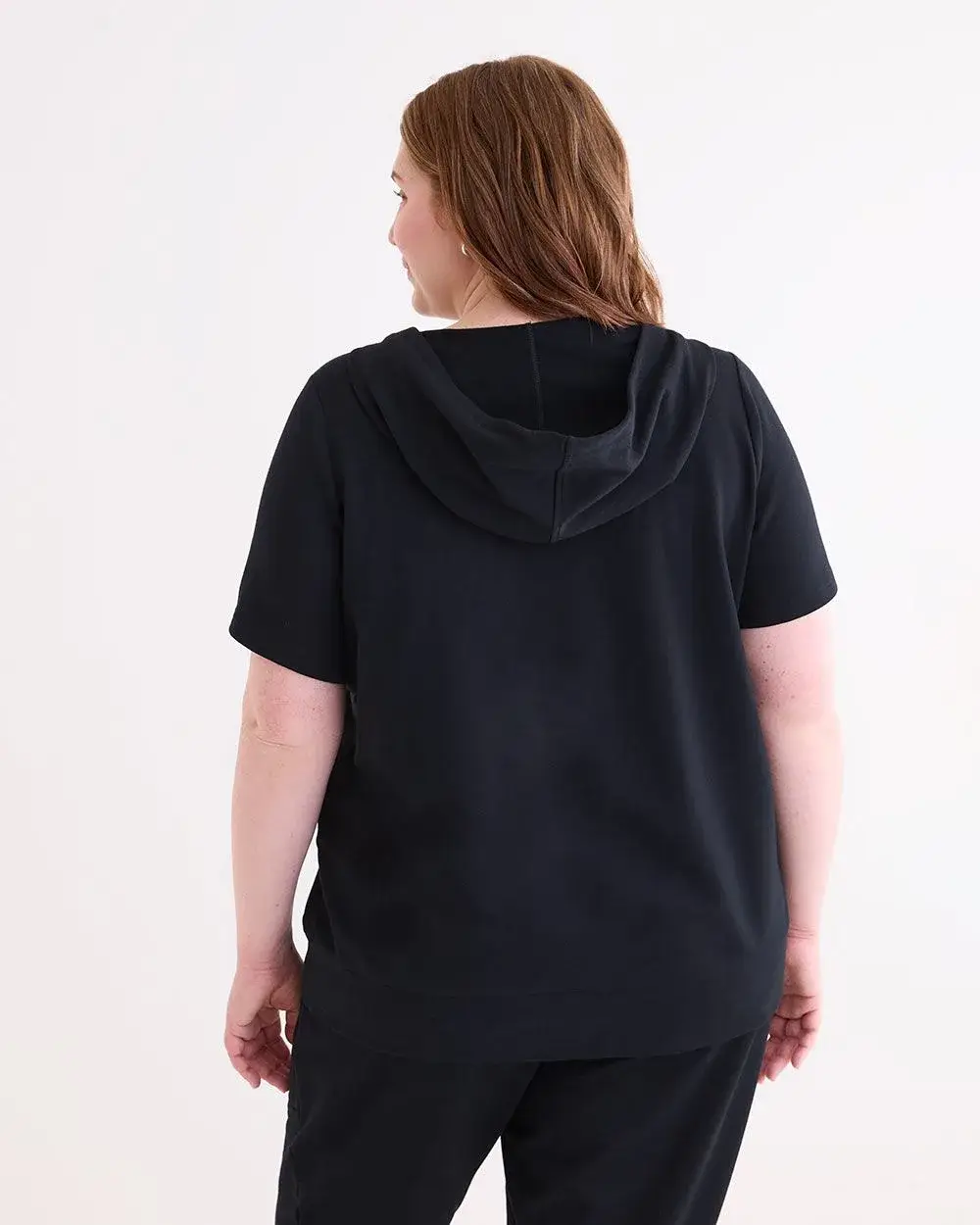 French Terry Short-Sleeve Full Zip Jacket - Active Zone