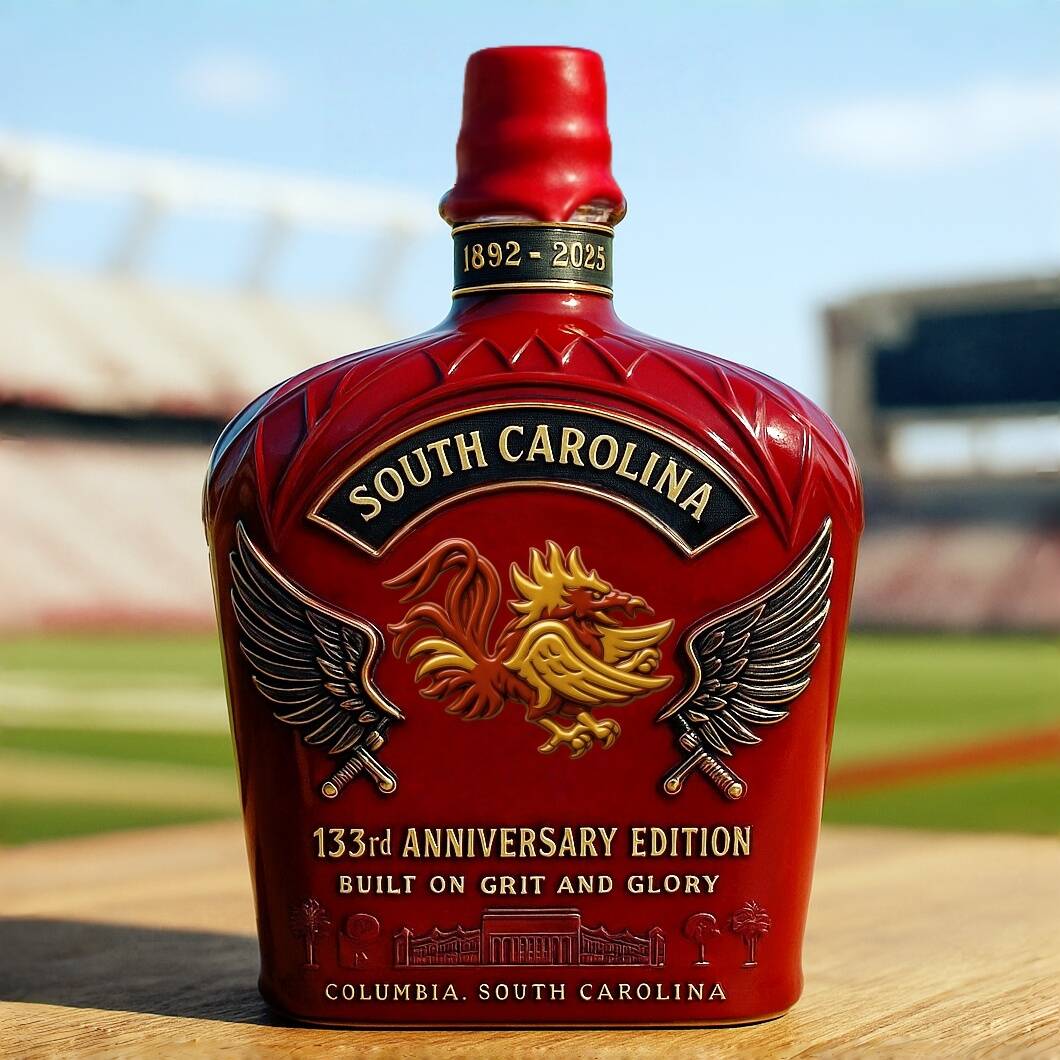 Gamecocks 133rd Anniversary Whiskey Bottle