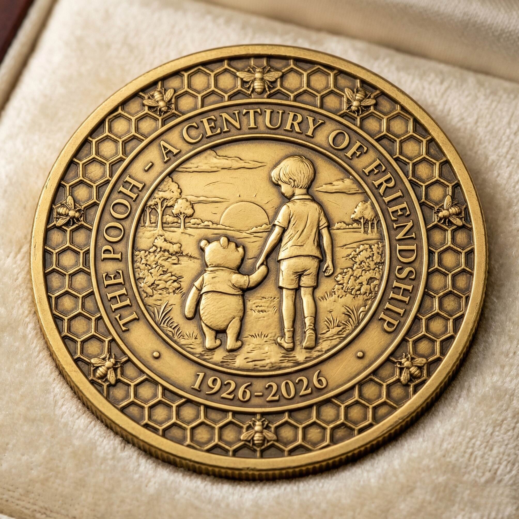 The pooh 100th Anniversary Commemorative Coin