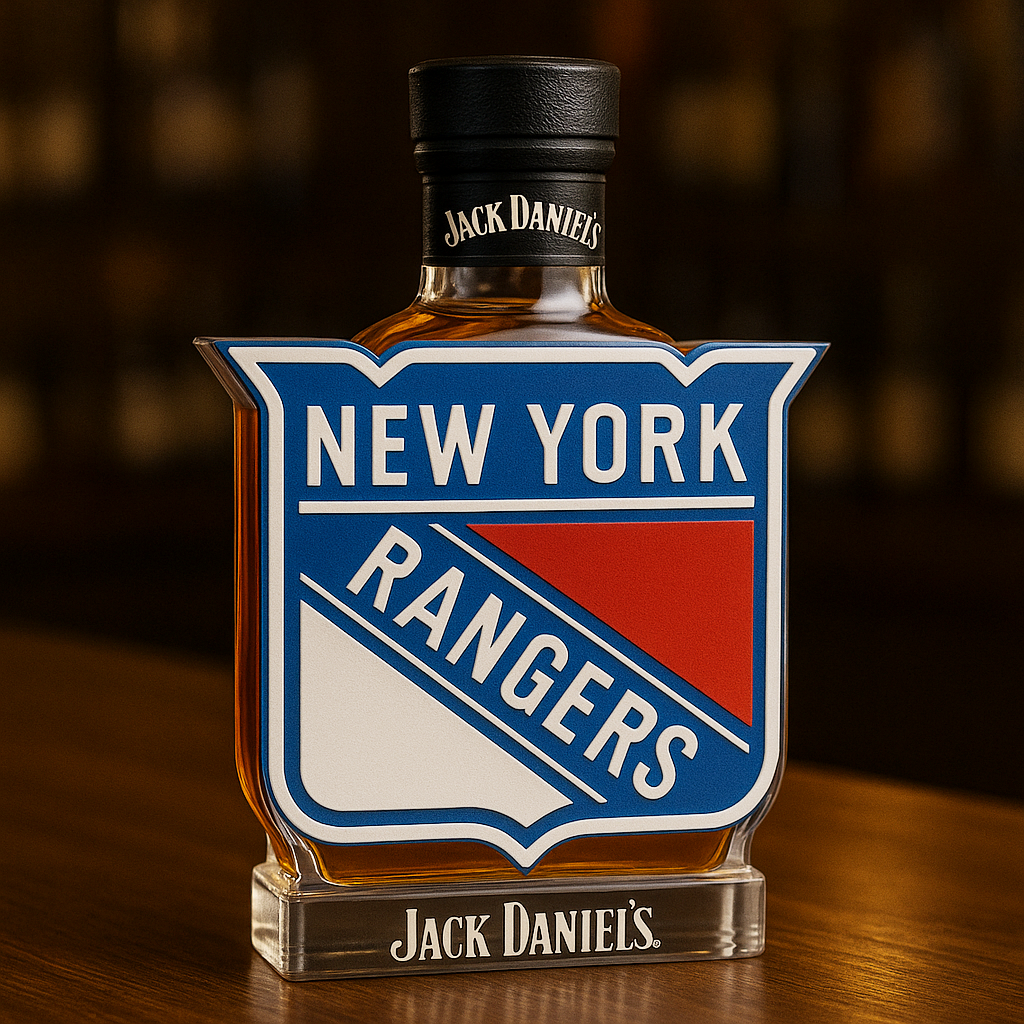 New York Rangers Whiskey Bottle