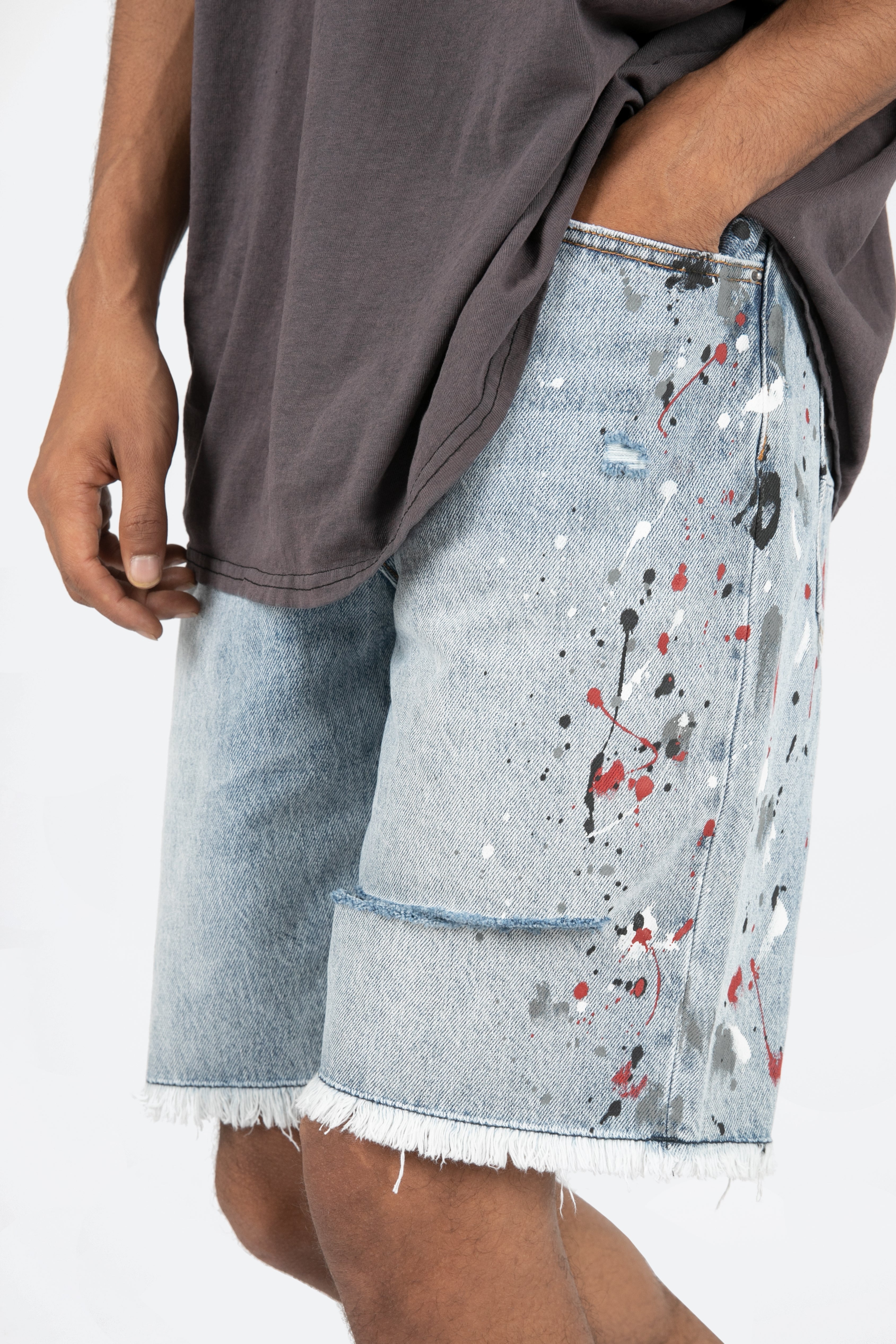 R466 Denim Shorts - Blue