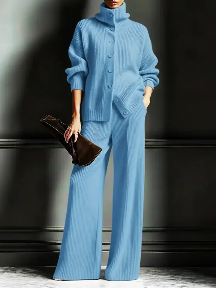 🔥Summer Arrivals🌟Women's Cozy Cardigan Sweater and Pants Two-Piece Set