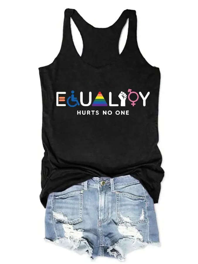 Women's 'Equality Hurts No One' Printed Tank Top
