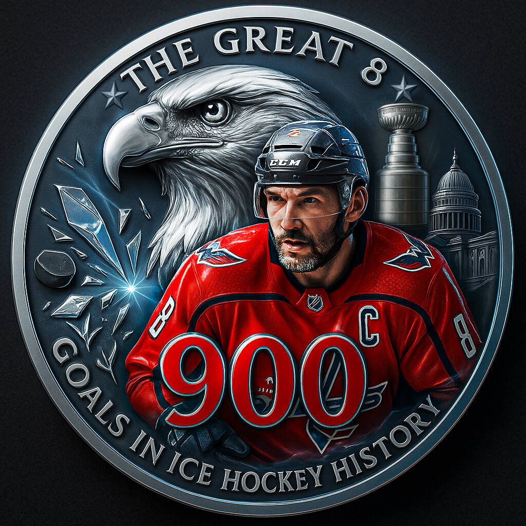 Alex Ovechkin 'The Great 8' 900 Goals Commemorative Coin