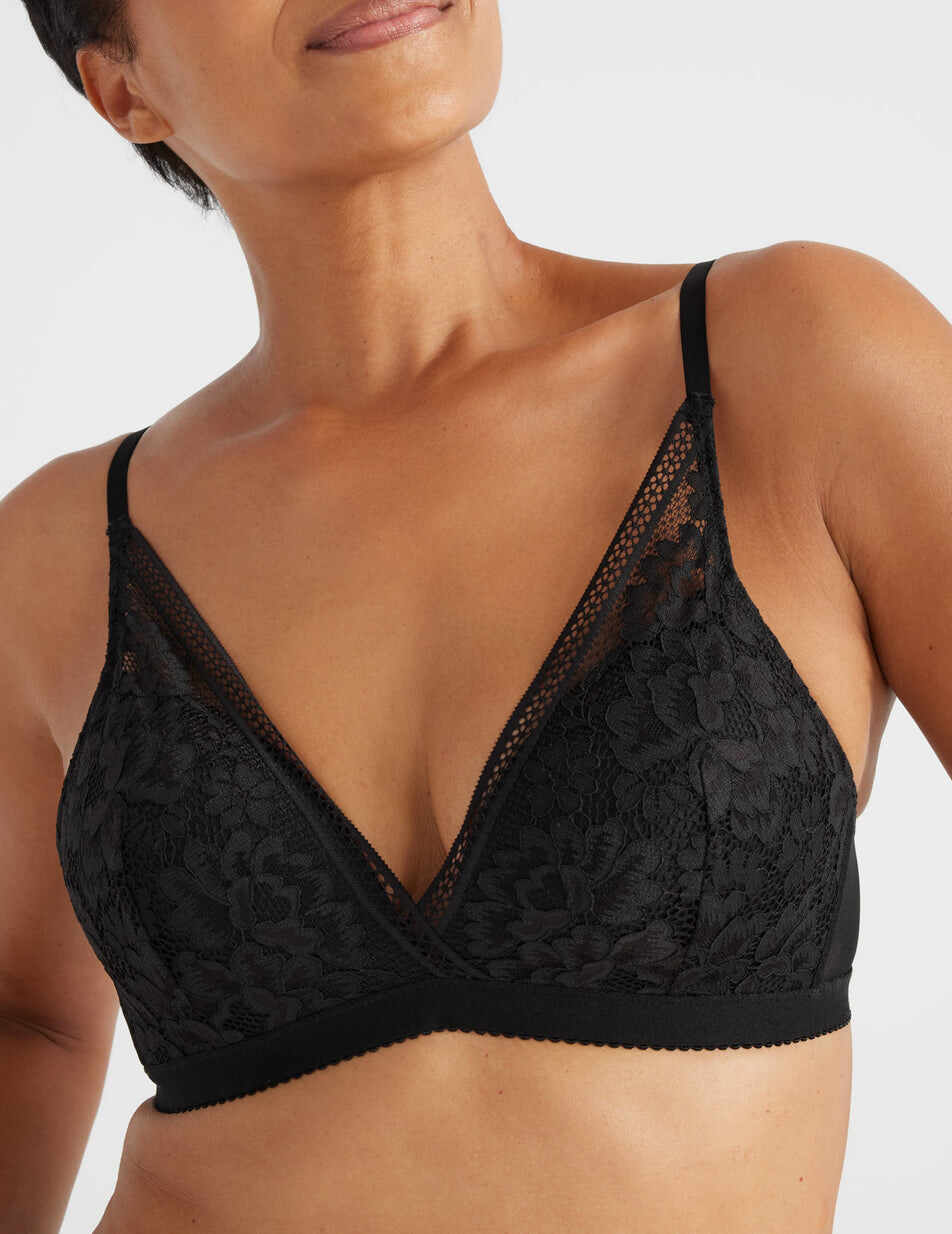 Lace Deep-V Bra