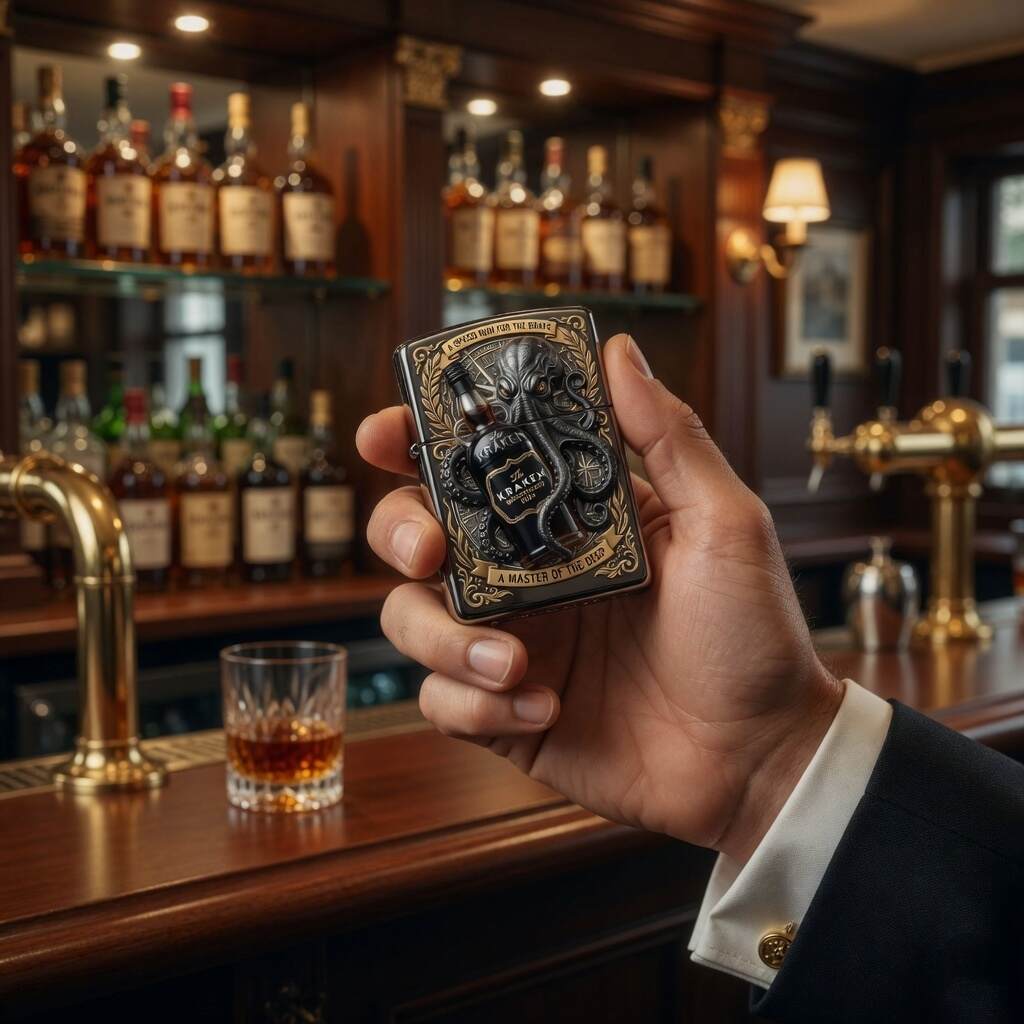 The Kraken Black Spiced Rum Collector’s Edition Lighter