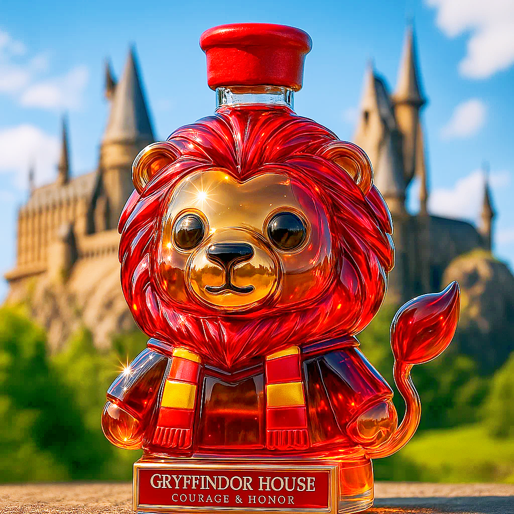 Hogwarts Gryffindor Lion Whiskey Bottle