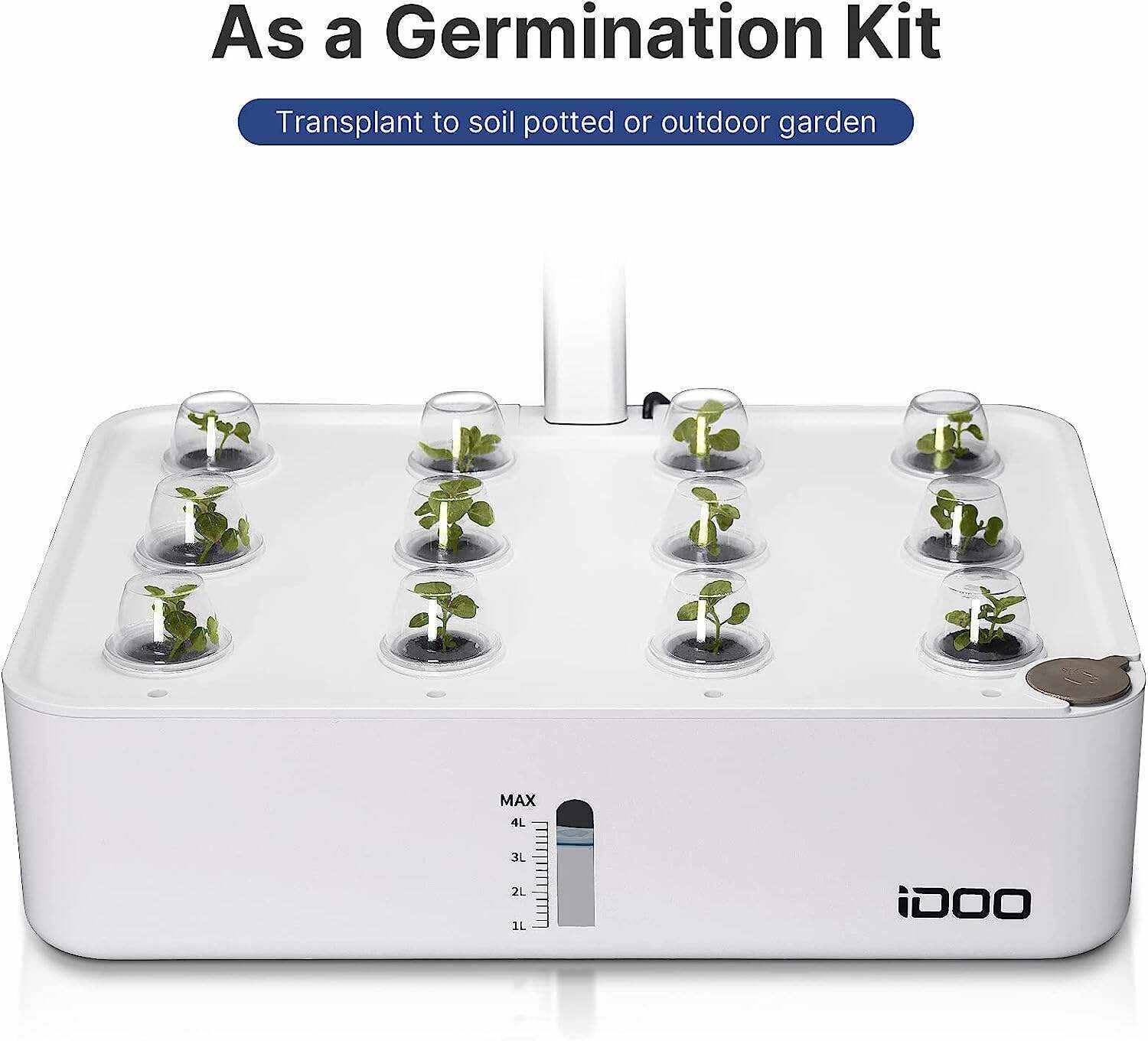 Hydroponics Growing System 12Pods, Indoor Garden with LED Grow Light