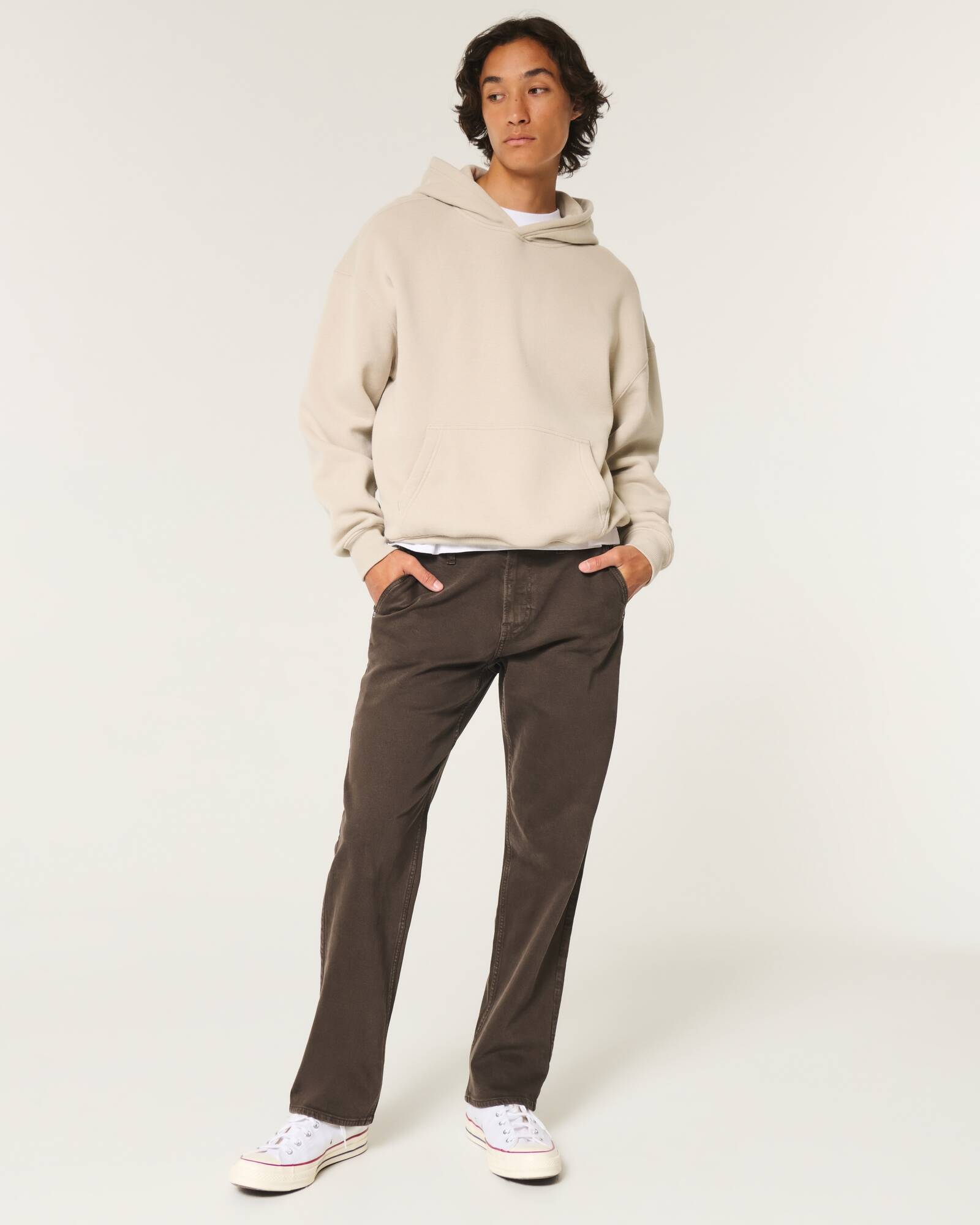 Light Wash Straight Jeans