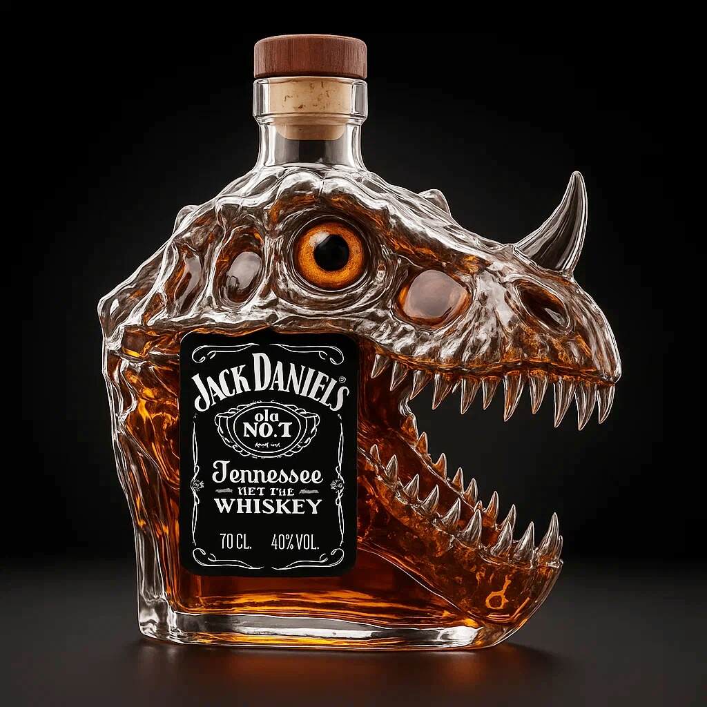 T-Rex Whiskey Bottle