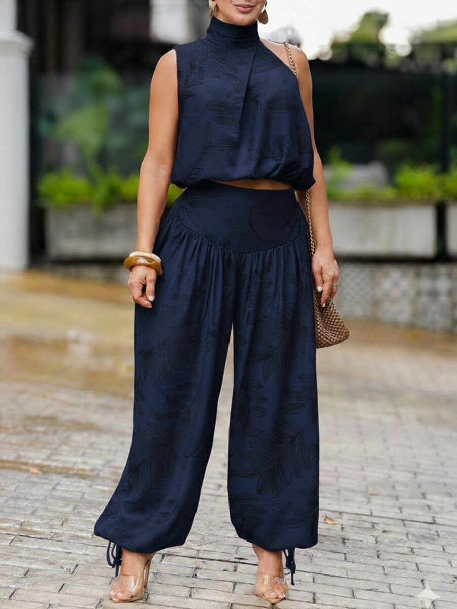 🔥Summer Arrivals🌟Women's Casual Linen And Cotton Sleeveless Top And Pants Two-piece Set