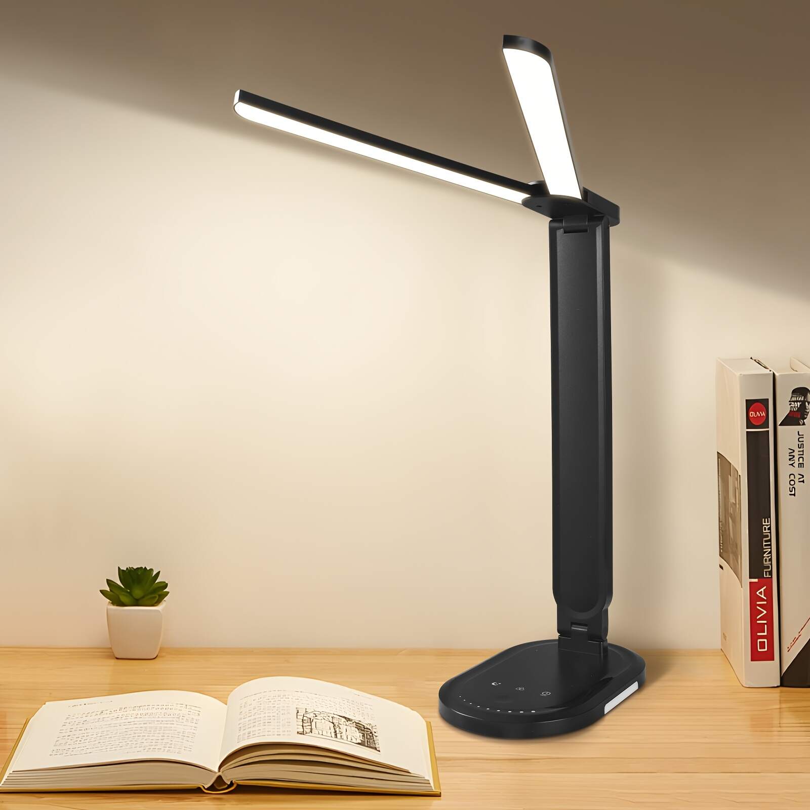 Level 3 Dimmable Eye Protection Folding LED Desk Lamp Suitable for Reading At The Bedside Of Bedrooms