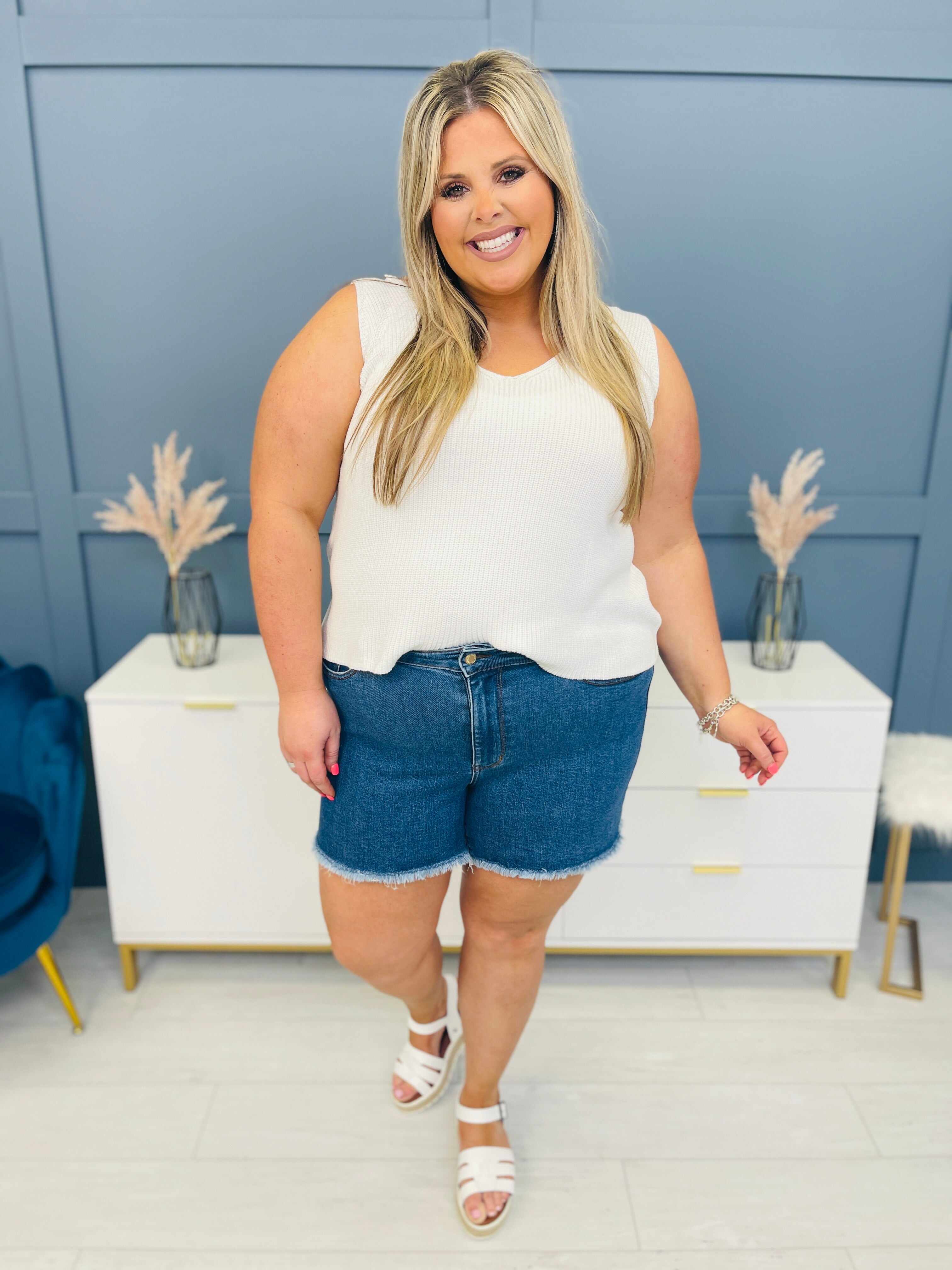 REG/CURVY Soak Up The Sun Cut Off Shorts