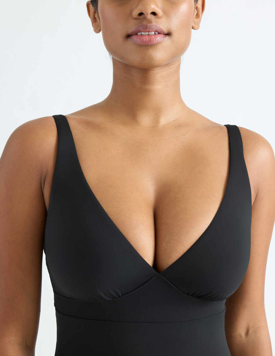 Leakproof Deep V One Piece Swimsuit