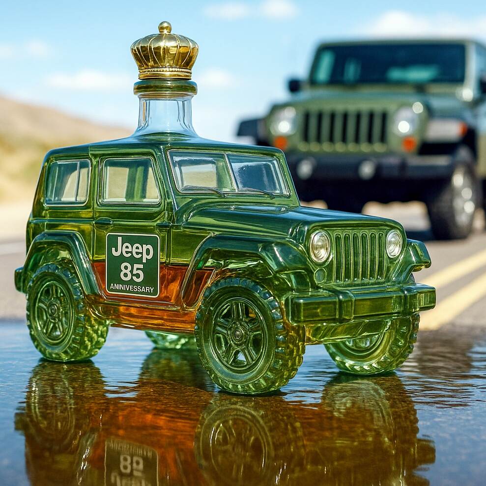 Jeep 85th Anniversary Whiskey Bottle