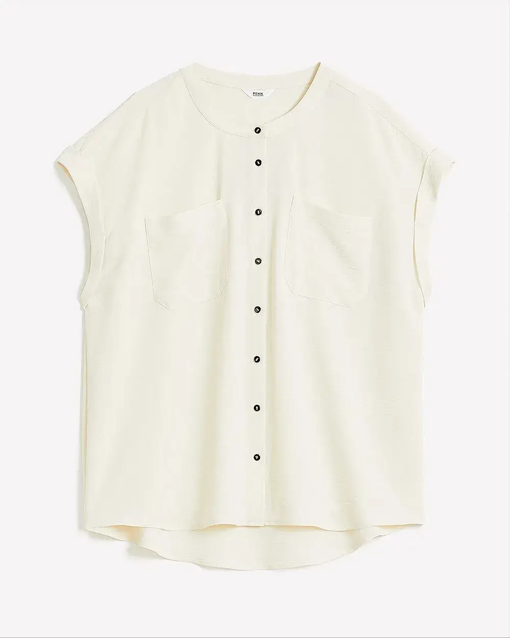 Satin Buttoned Down Shirt with Extended Sleeves