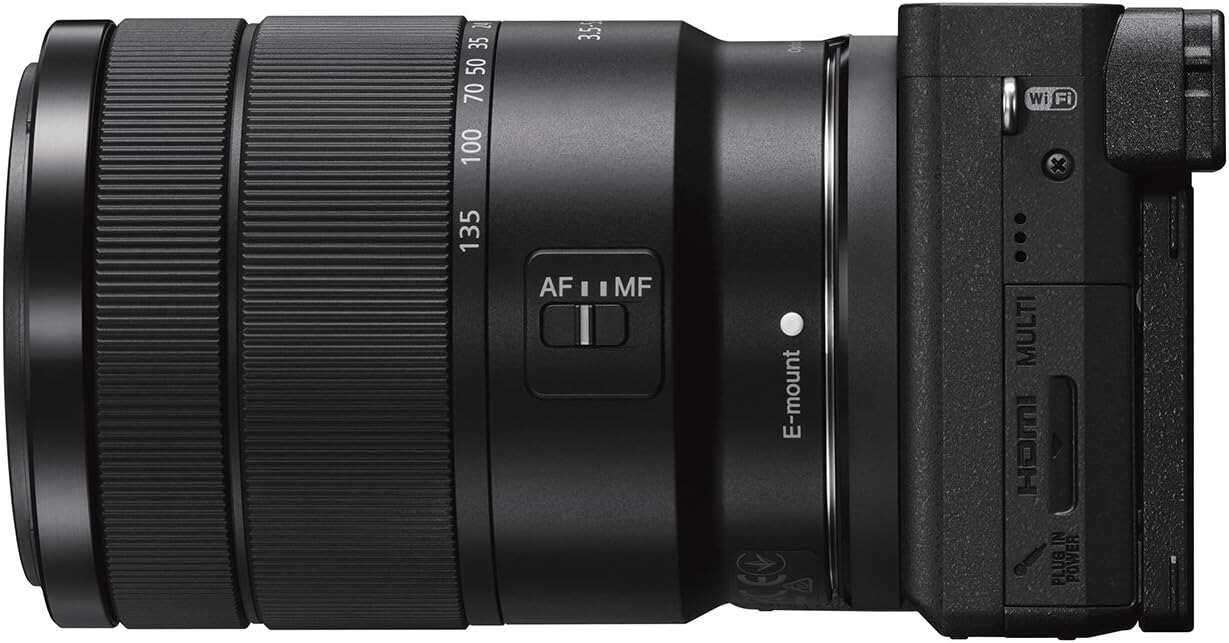 Sony Alpha a6400 Mirrorless Camera: Compact APS-C Interchangeable Lens Digital Camera with Real-Time Eye Auto Focus, 4K Video, Flip Screen & 16-50mm Lens - E Mount Compatible - ILCE-6400L/B, Black