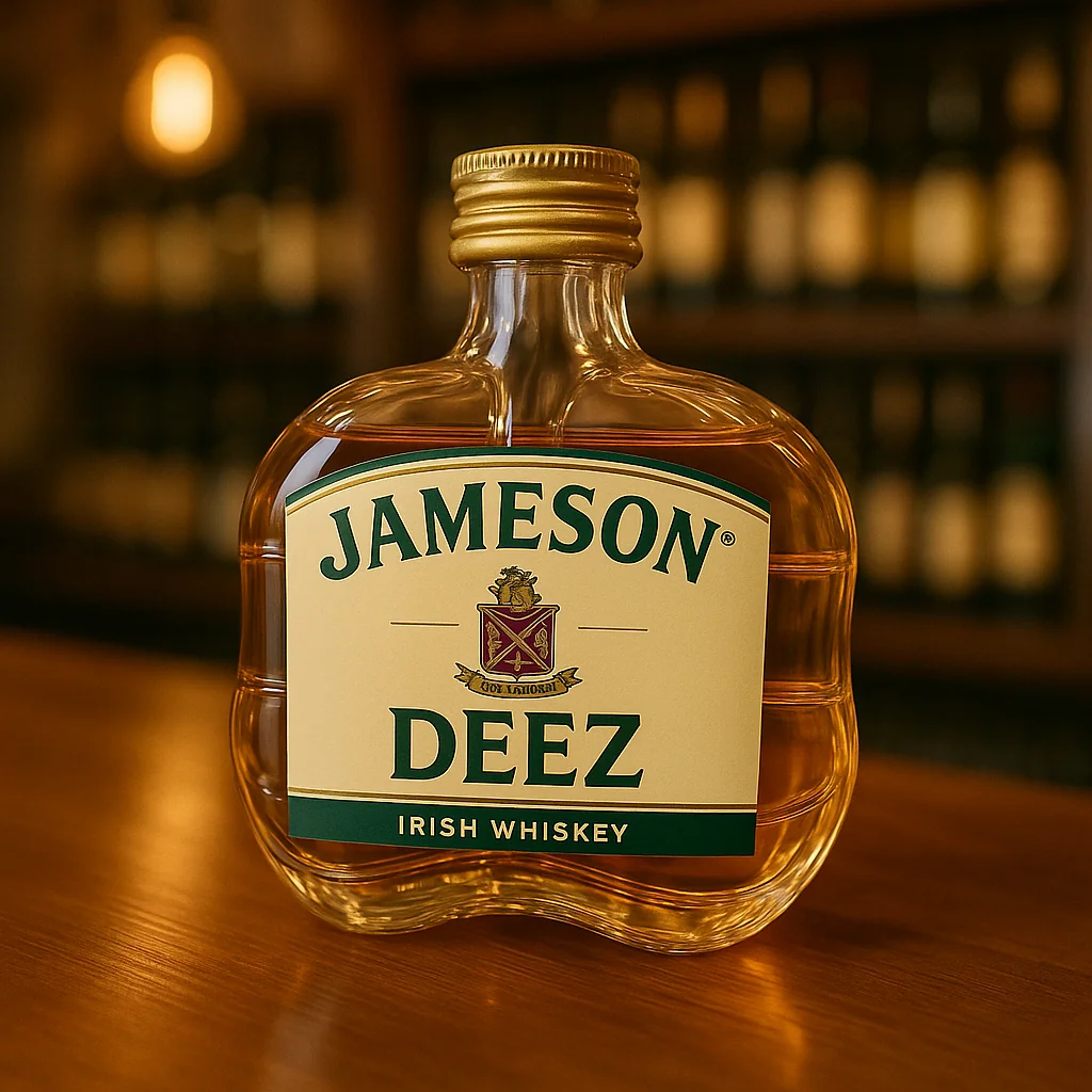 Funny Deez Nuts Whiskey Bottle