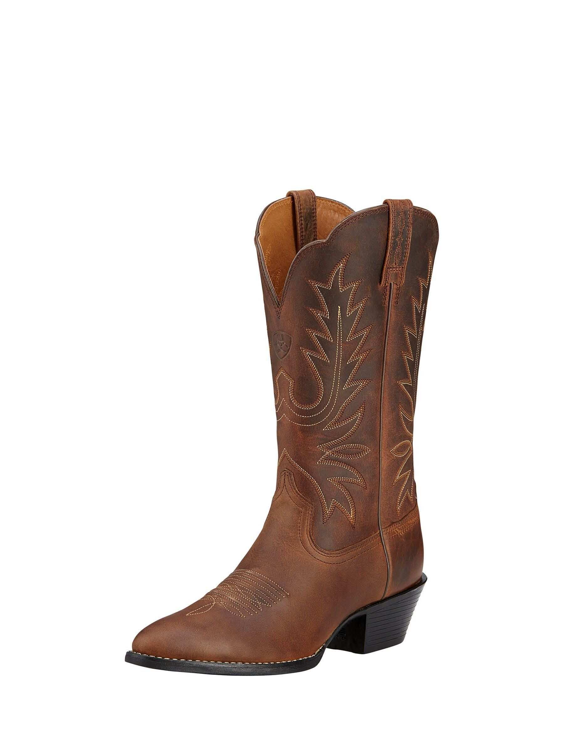 Ariat Brown Ariat Heritage Toe Western Boots