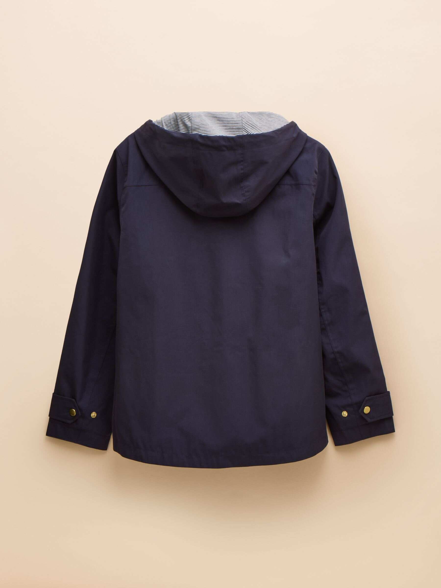 Waterproof Navy Raincoat with Hood