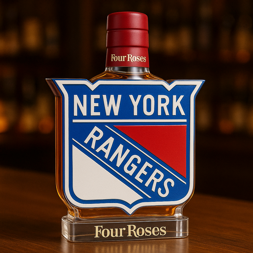 New York Rangers Whiskey Bottle