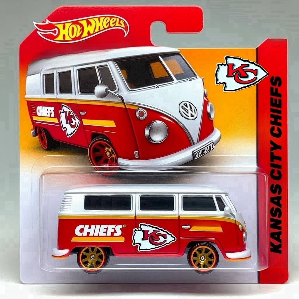 🚌🏈Football Team T2 camper Hot Wheels