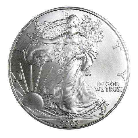 2003 $1 American Silver Eagle MS69 PCGS