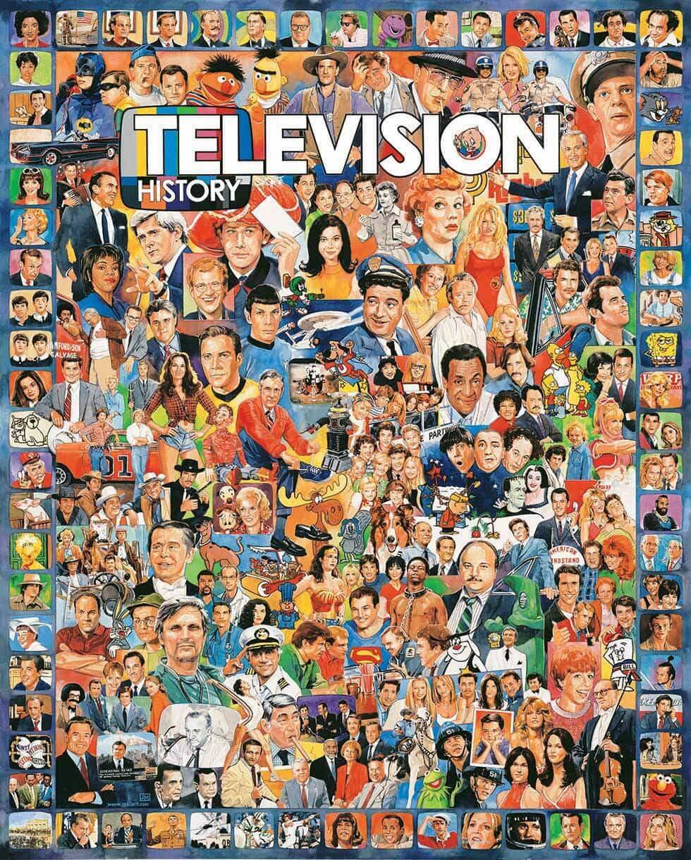 Television History (270pz) - 1000 Piece Jigsaw Puzzle