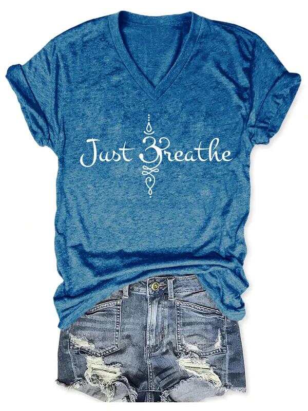 Just Breathe Art Casual T-shirt