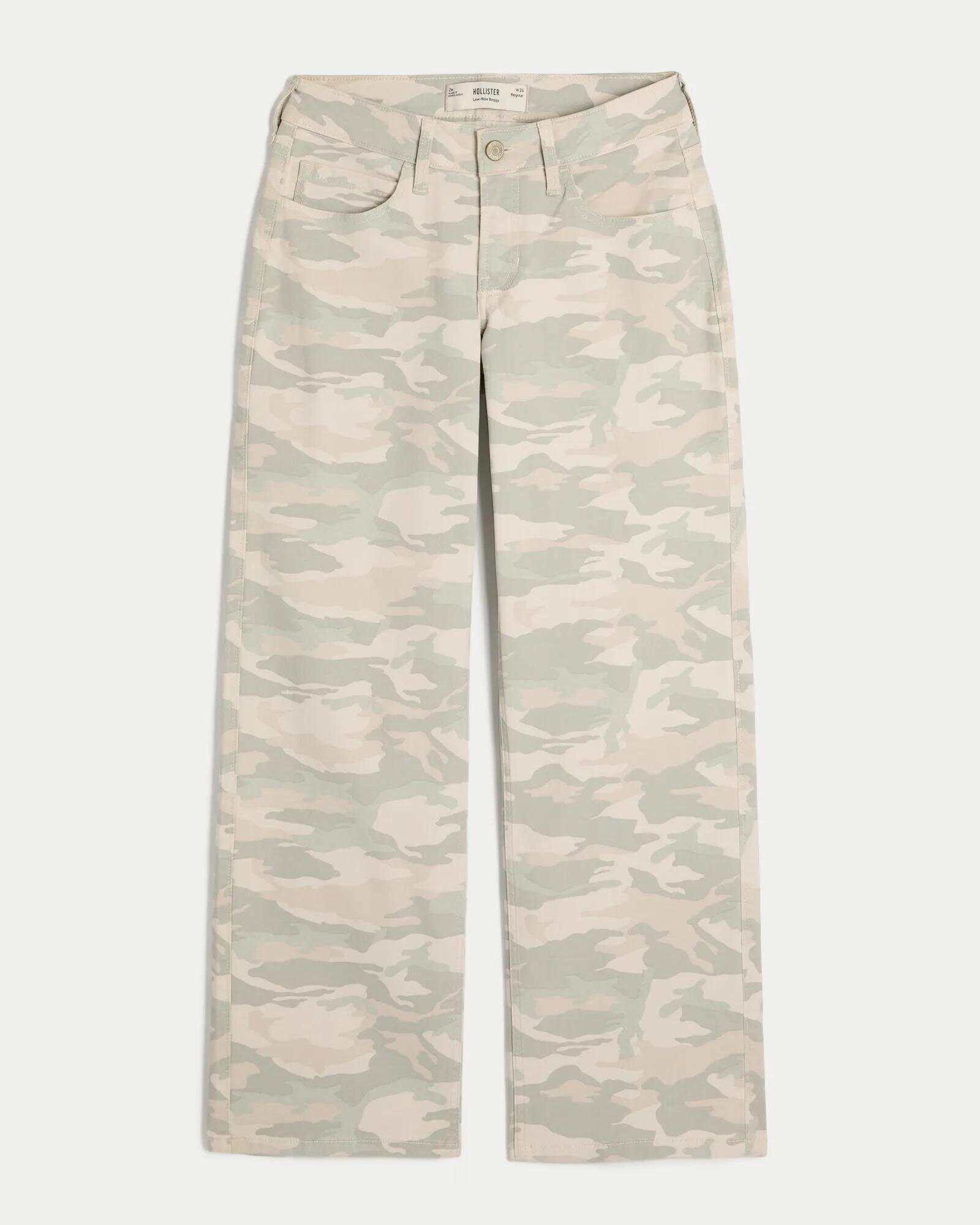 Low-Rise Dark Wash Baggy Jeans