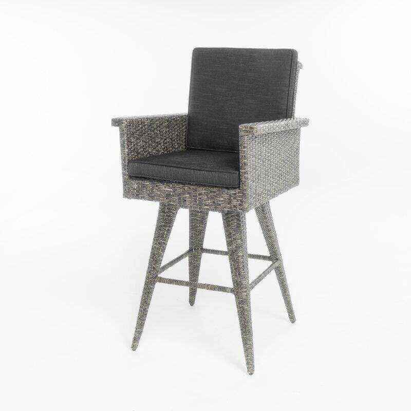 Billie-Anne Square 4 - Person 32.5'' Long Bar Height Dining Set with Cushions