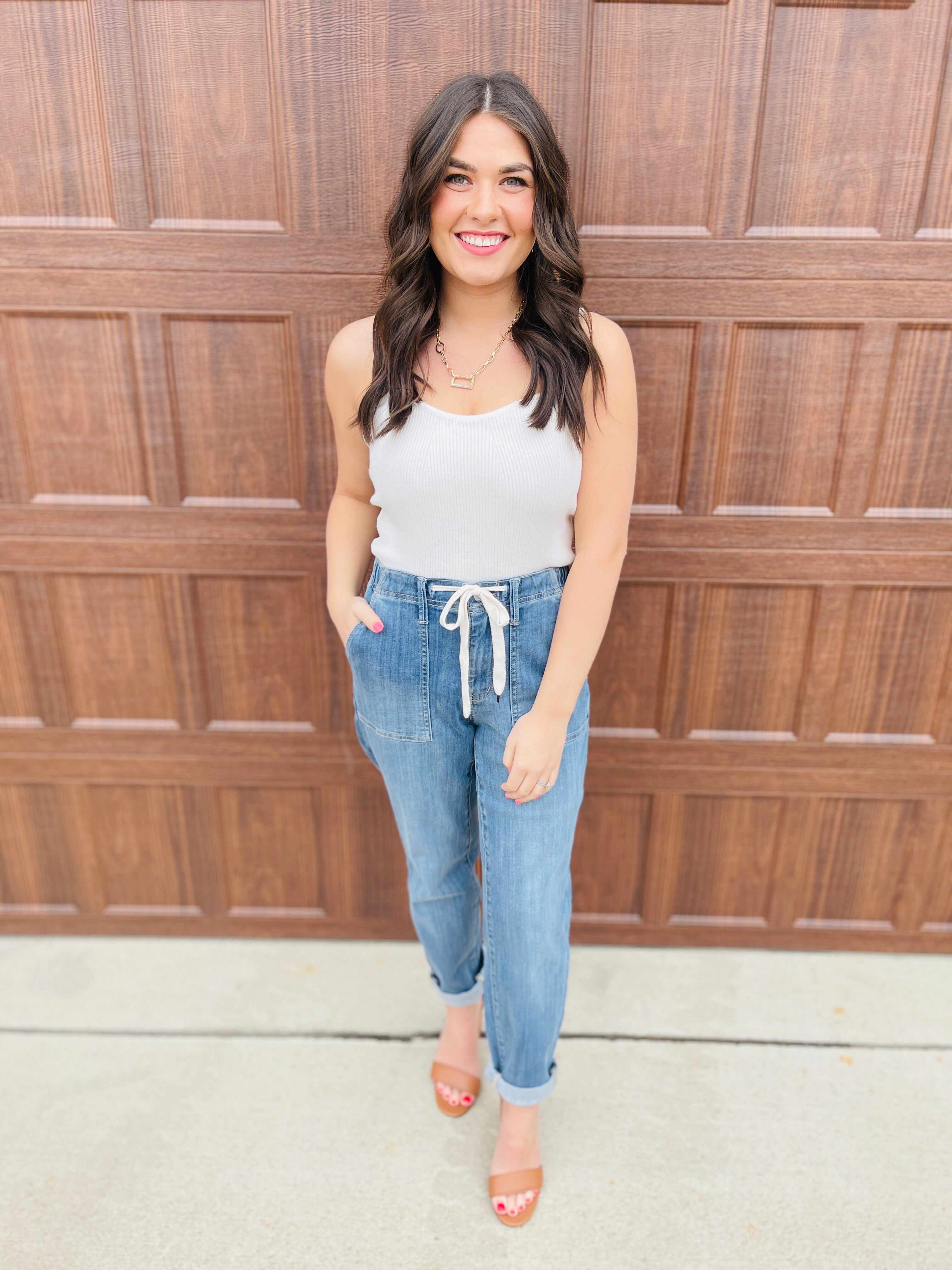 MARKDOWNS! Joggers REG/CURVY Jog It Out Denim Joggers RESTOCK!