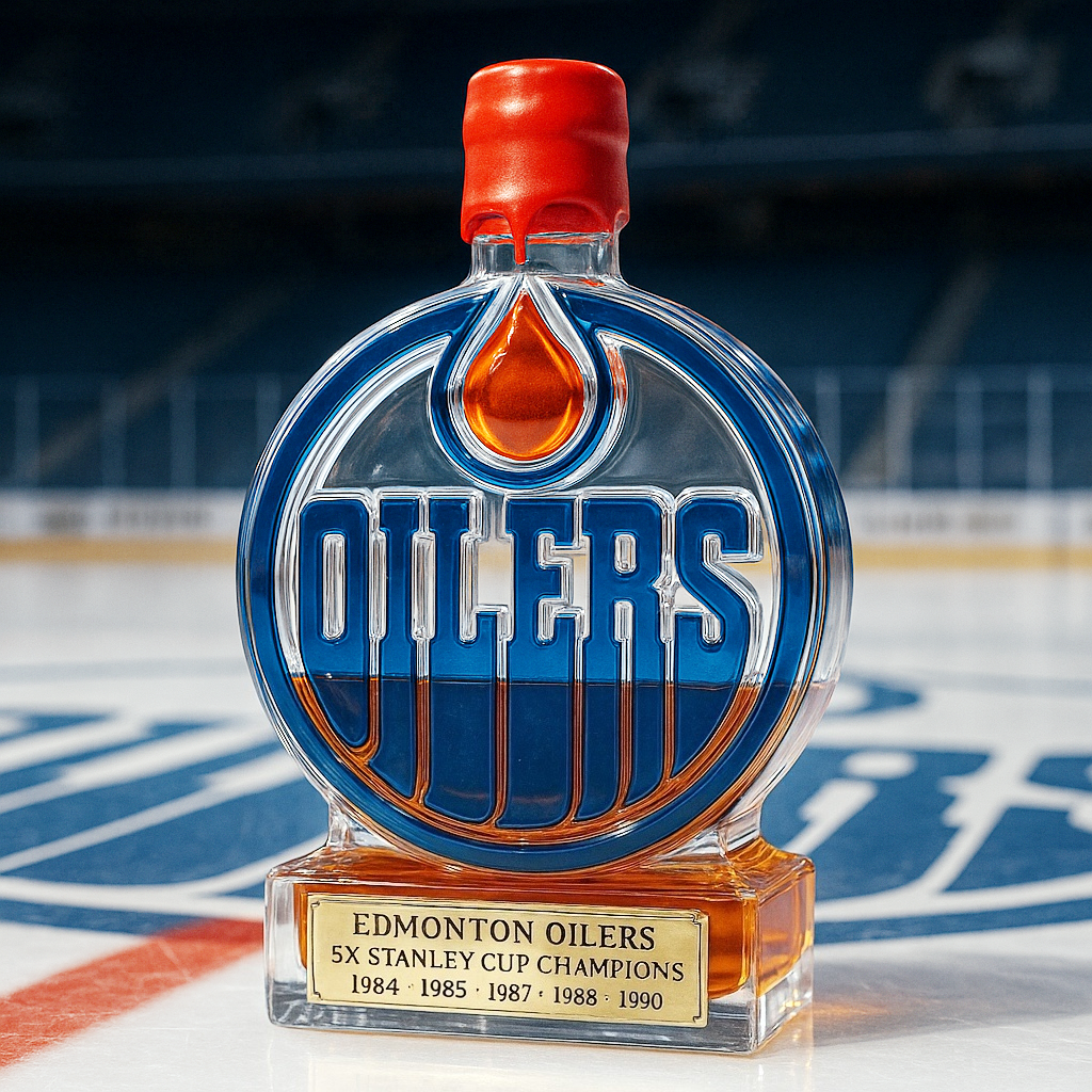 Edmonton Oilers Limited Edition Whiskey Bottle