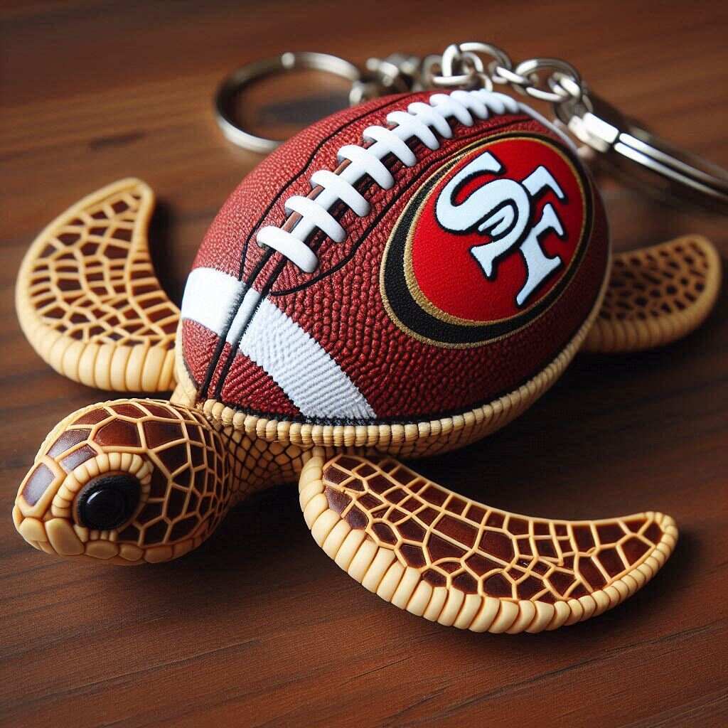 🐢🏈Football Turtle Keychain