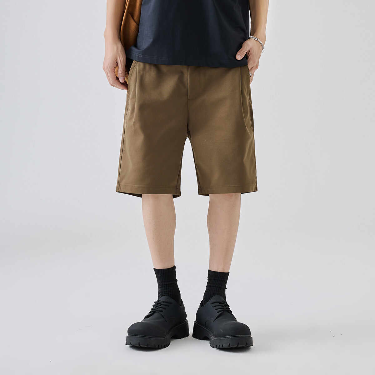 Summer Outdoor Wear Simple Straight Five Points Business Casual Trousers
