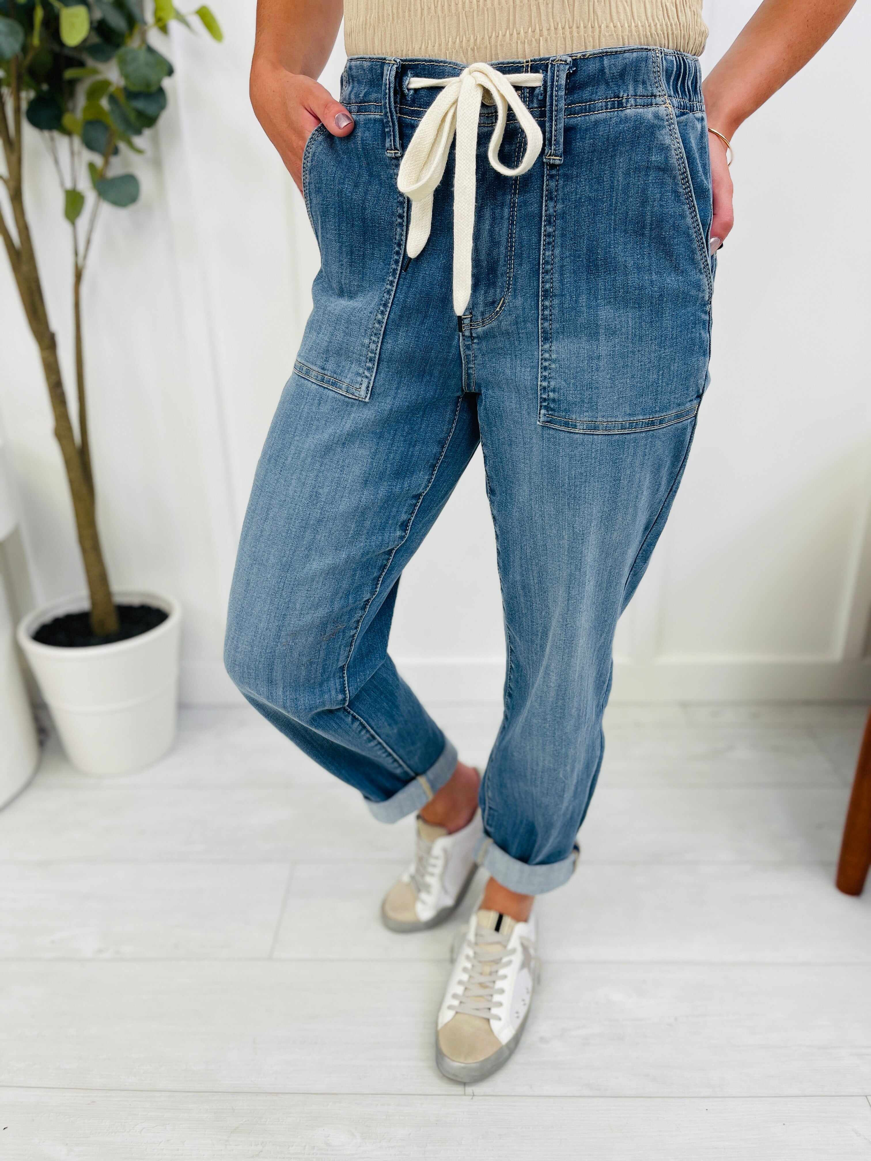 MARKDOWNS! Joggers REG/CURVY Jog It Out Denim Joggers RESTOCK!