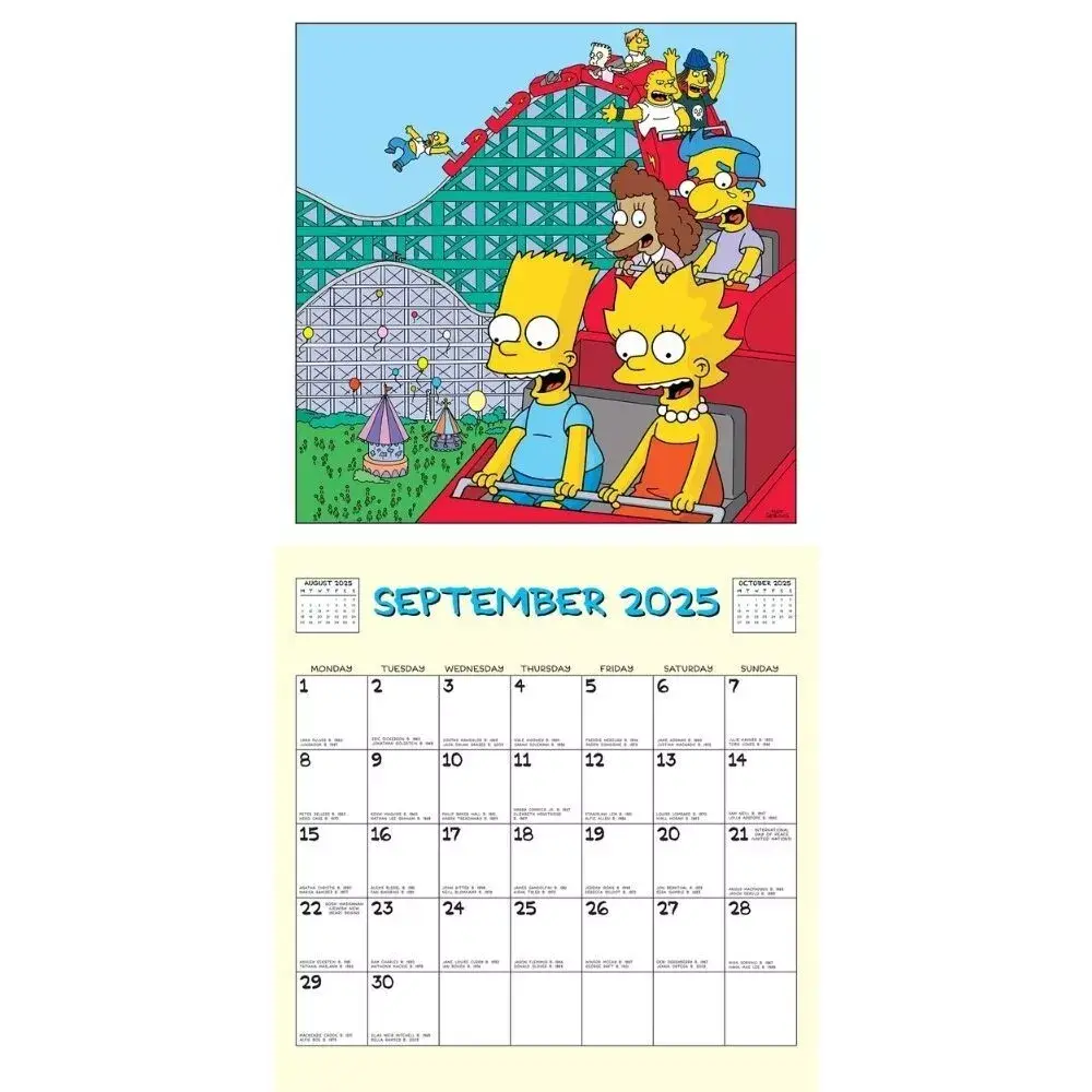 The Simpsons 2025 Wall Calendar