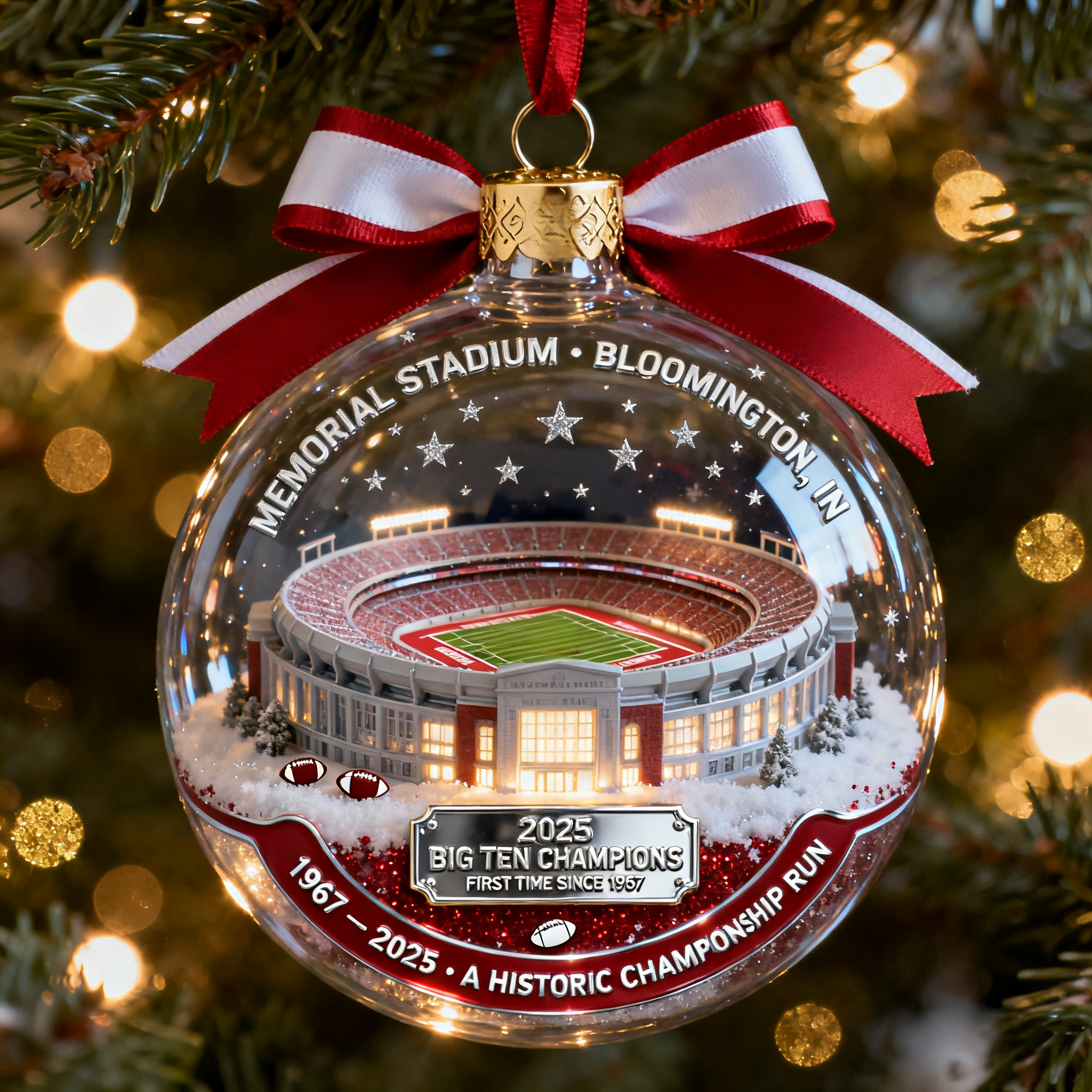 The Big Ten Champions Snowball Ornament