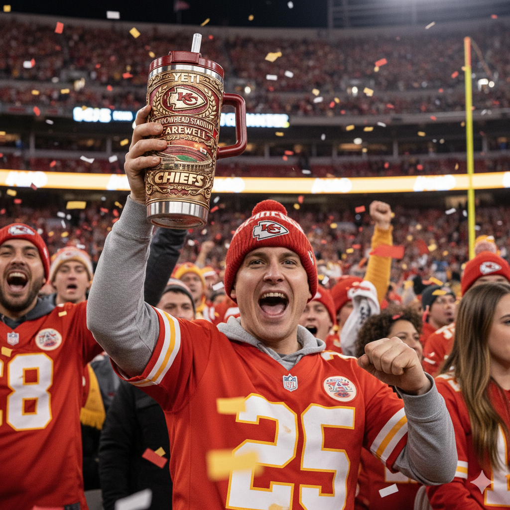 Chiefs ARROWHEAD STADIUM Farewell Commemorative YETI Tumbler