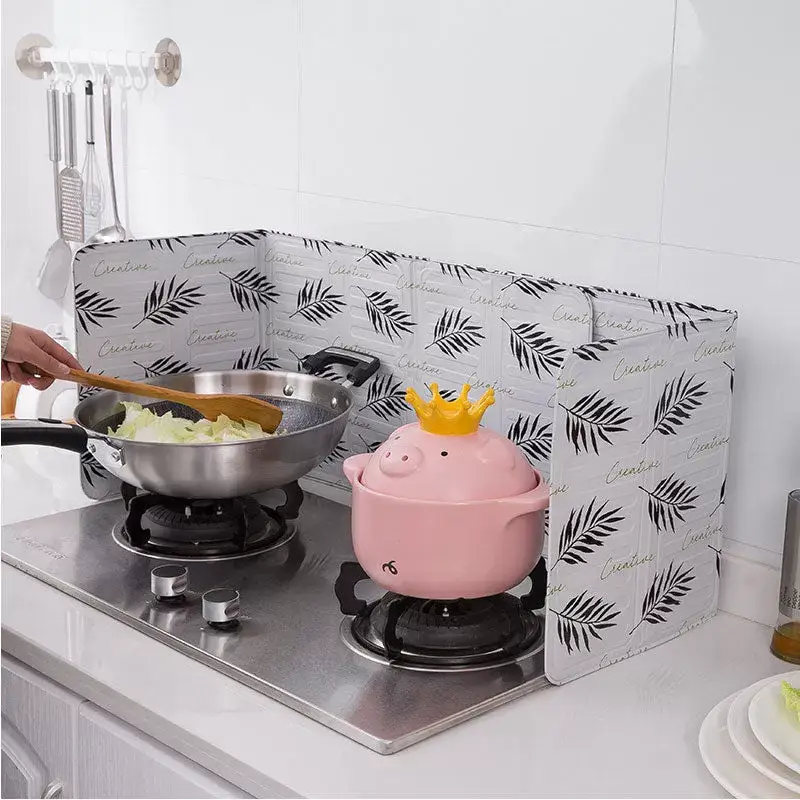 Aluminum Foldable Kitchen Gas Stove Baffle Plate