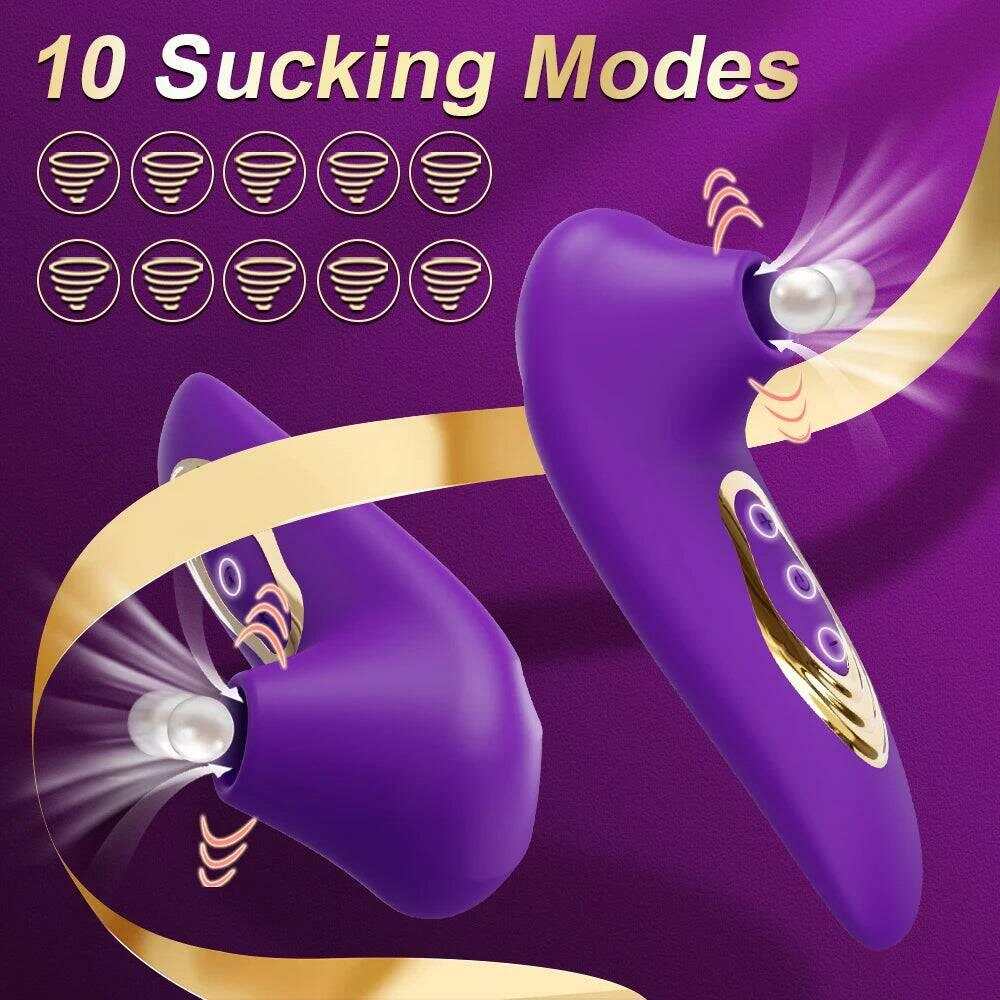 PASSION PULSE Clitoris Sucking Vibrator Nipple & Clit Stimulator