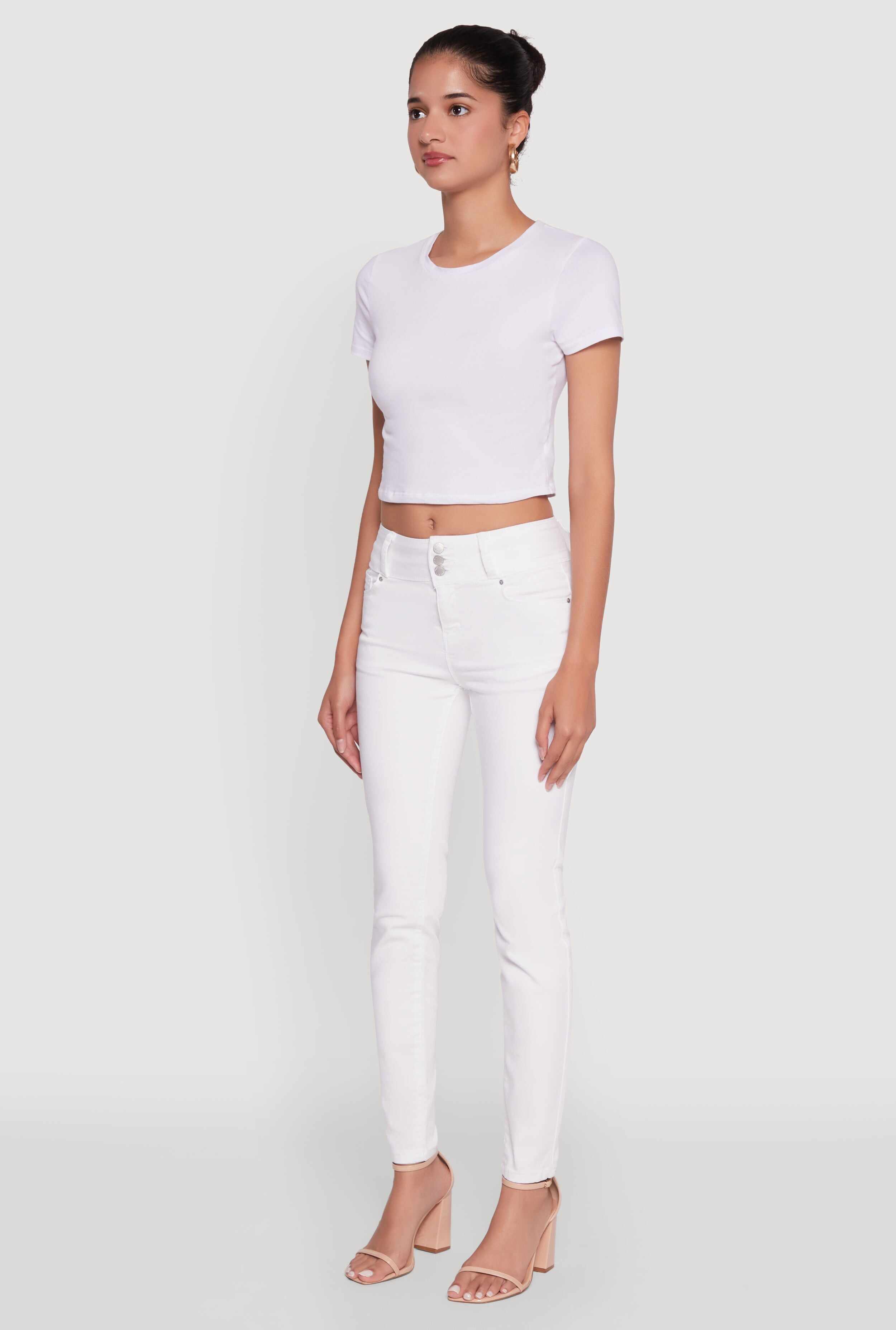 WAX High Waisted Push Up Skinny Jeans