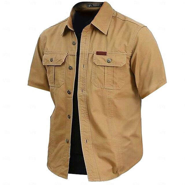 🔥Cow Print Casual Men's work shirt short sleeve