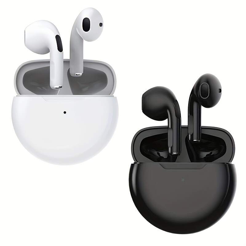 New Pro 6 Tws Waterproof In-Ear Hi-fi Stereo Wireless Earbuds Sports Life Headphones Air Pro 6 Gaming Headset For Iphone Android Ios, Earphones As Gift For Women Kids Children Men Adults