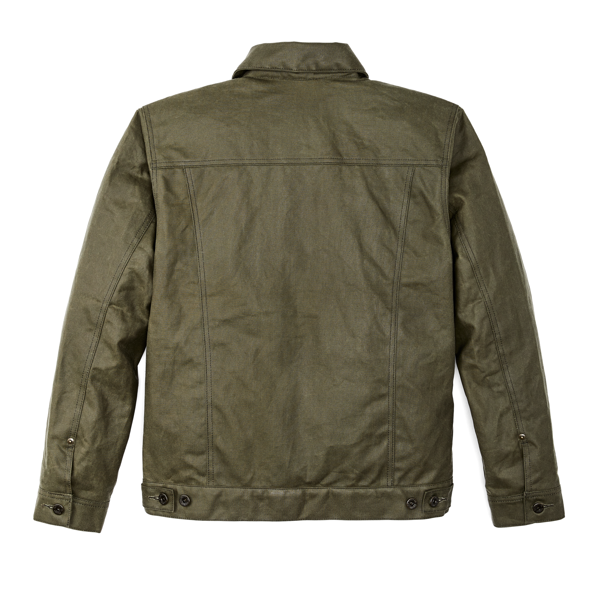 Tin Cloth Short Lined Cruiser Jacket - Military Green