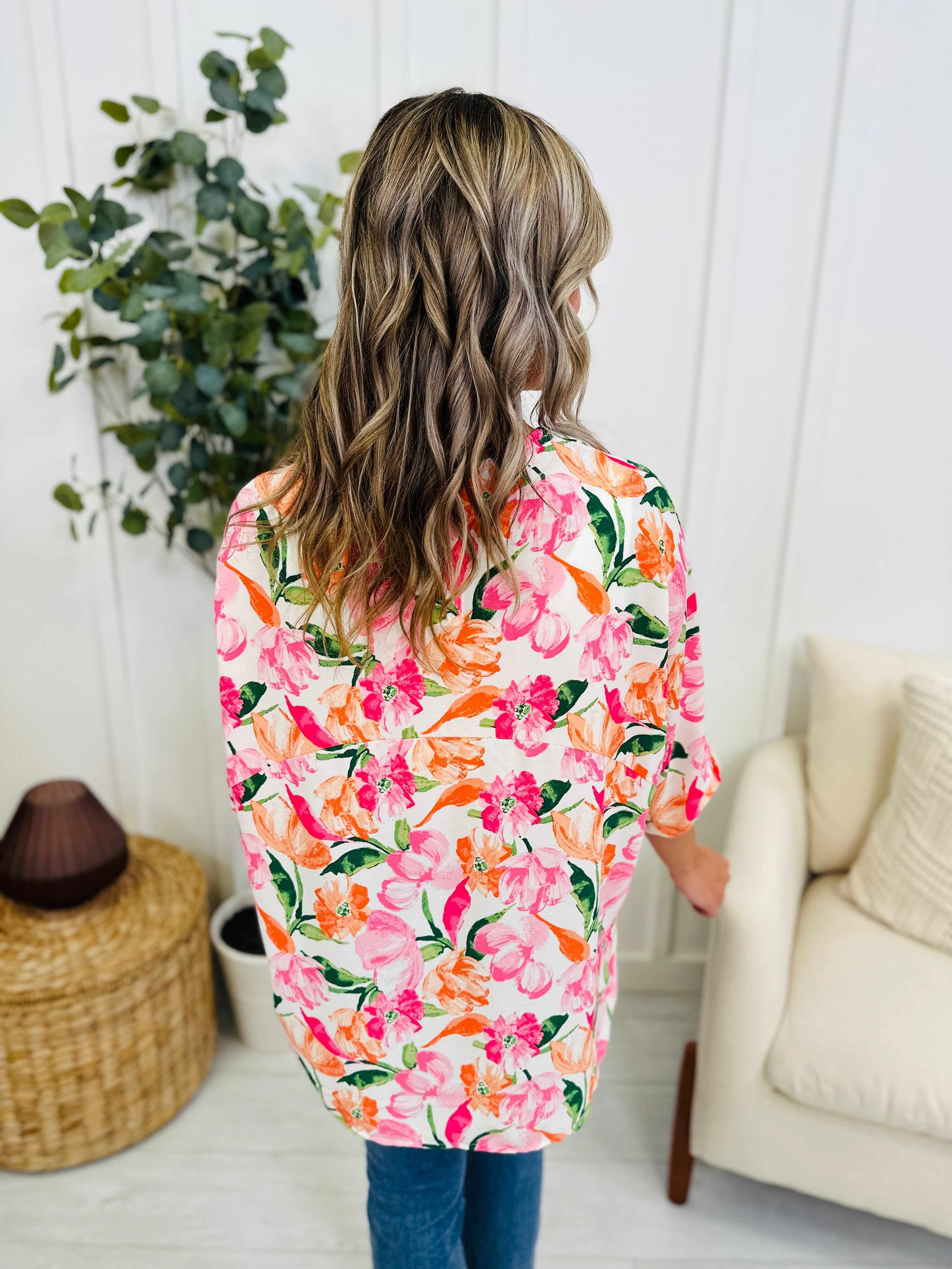 REG/CURVY Blossoming Rose Top