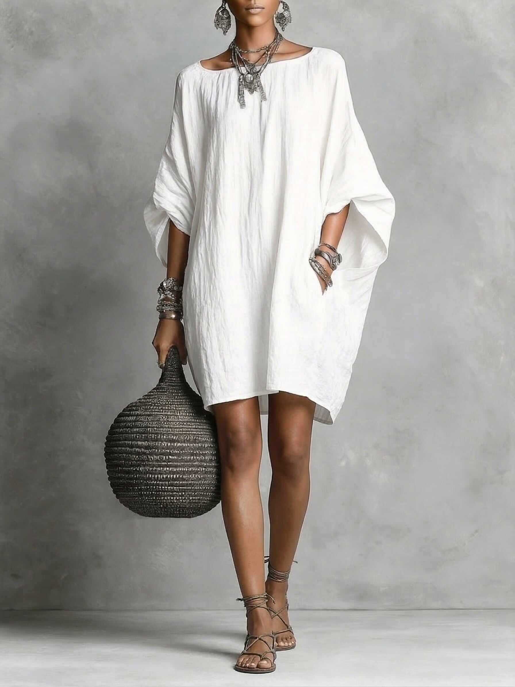 New Arrivals🔥Women's Elegant Casual cotton and linen dress