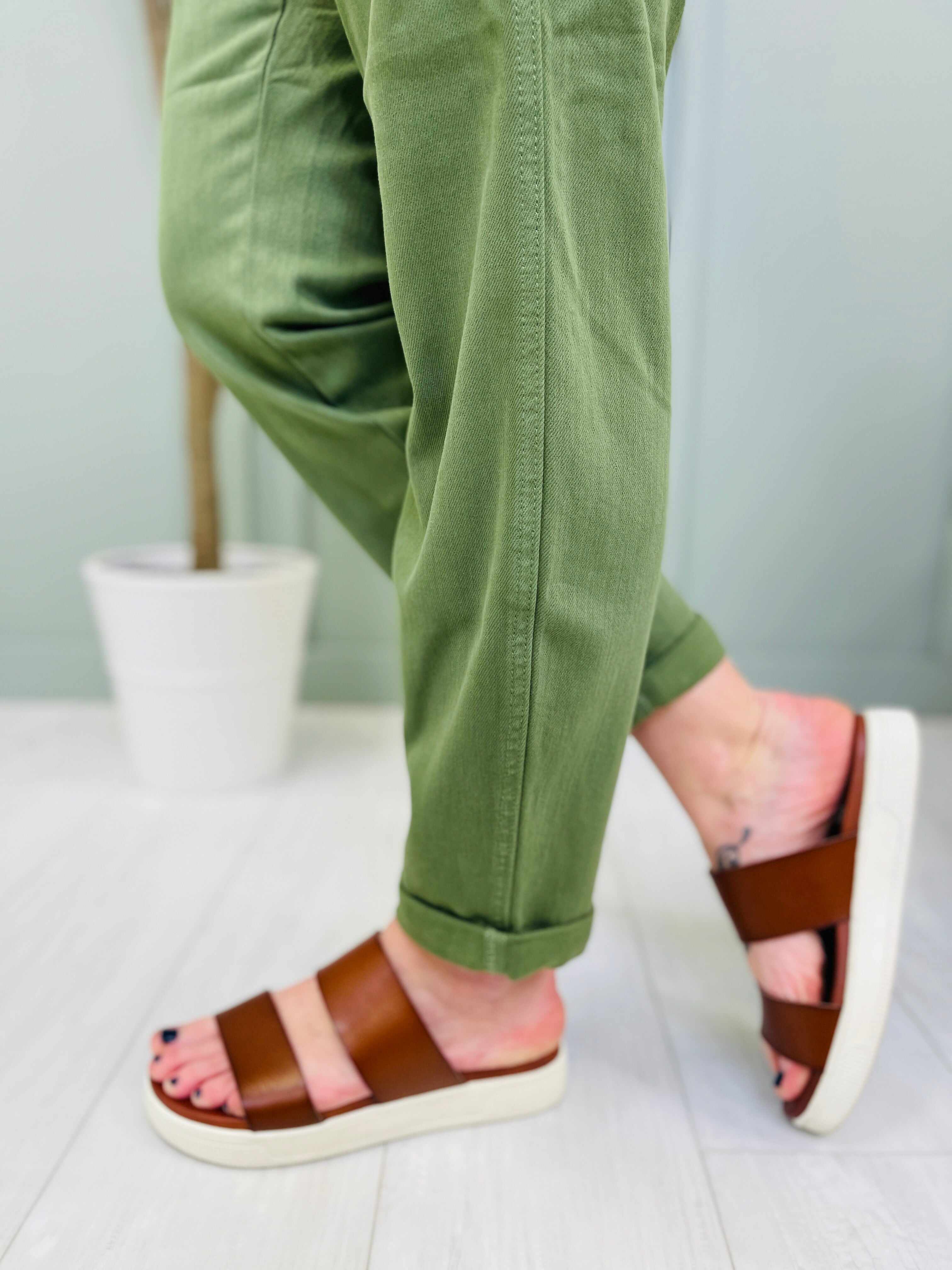 REG/CURVY Olive You Denim Jogger